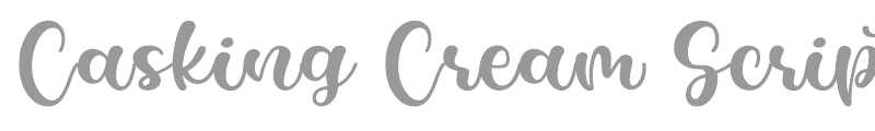 Casking Cream Script